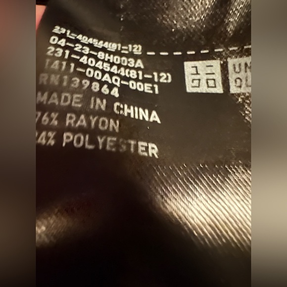 Dark Blue V-Neck Blouse (Size XL) - Picture 7 of 8